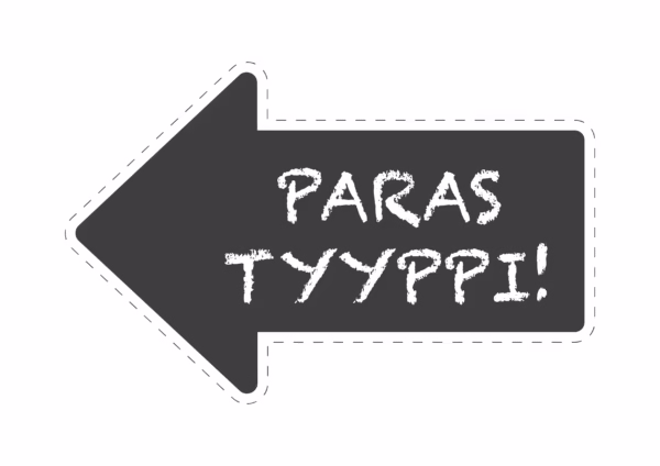 Paras tyyppi-nuoli häiden photo boothiin