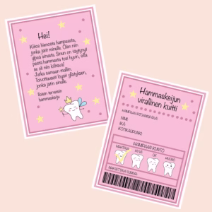 Postia hammaskeijulta - Pinkkiliila - Design ByO-25