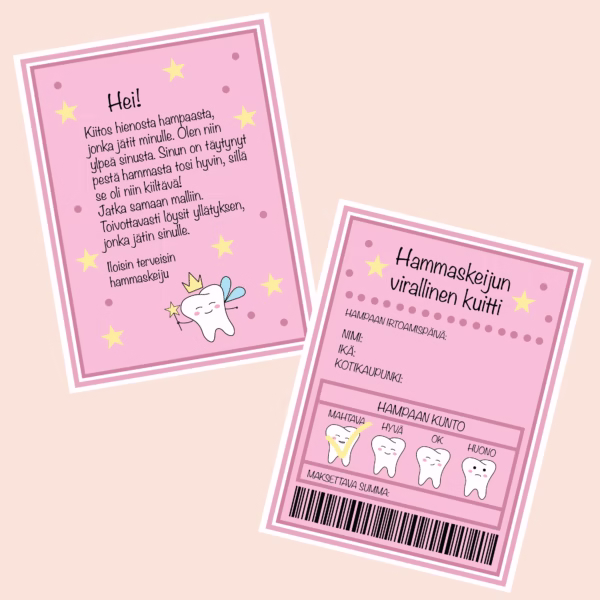 Postia hammaskeijulta - Pinkkiliila - Design ByO-25