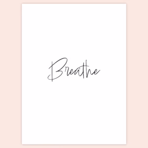 Tekstijuliste - Breathe A4 - PDF