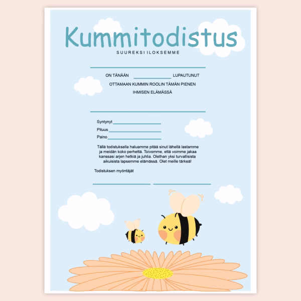 Kummitodistus - A4 - Pdf - Ampparit