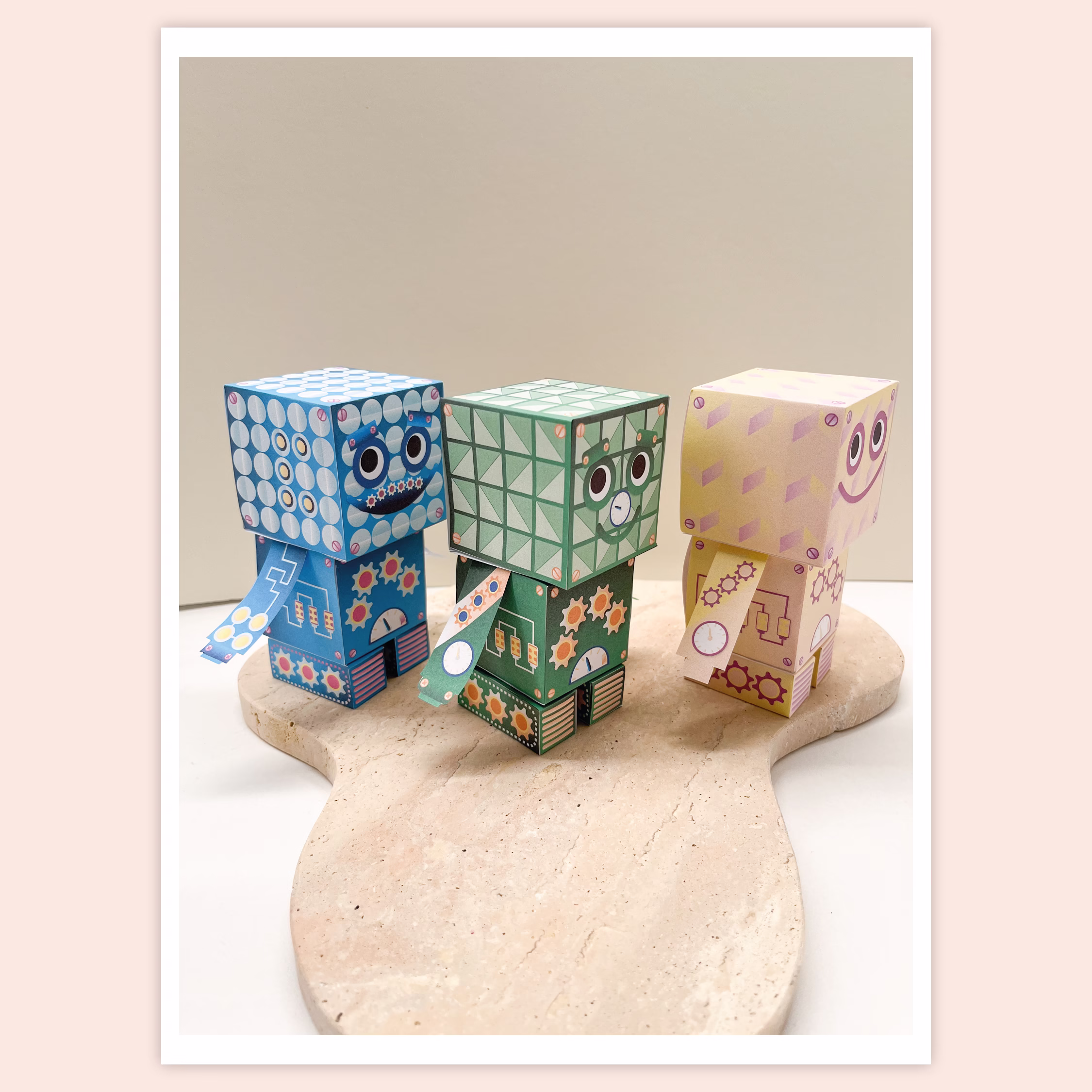 ROBOTIT askartelusetti - A4 - Tulostettava - PDF - Image 3