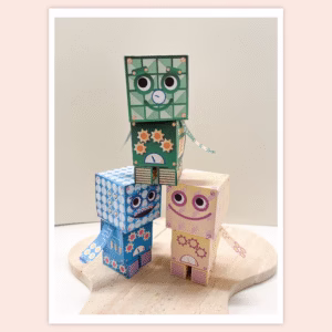 ROBOTIT askartelusetti - A4 - Tulostettava - PDF