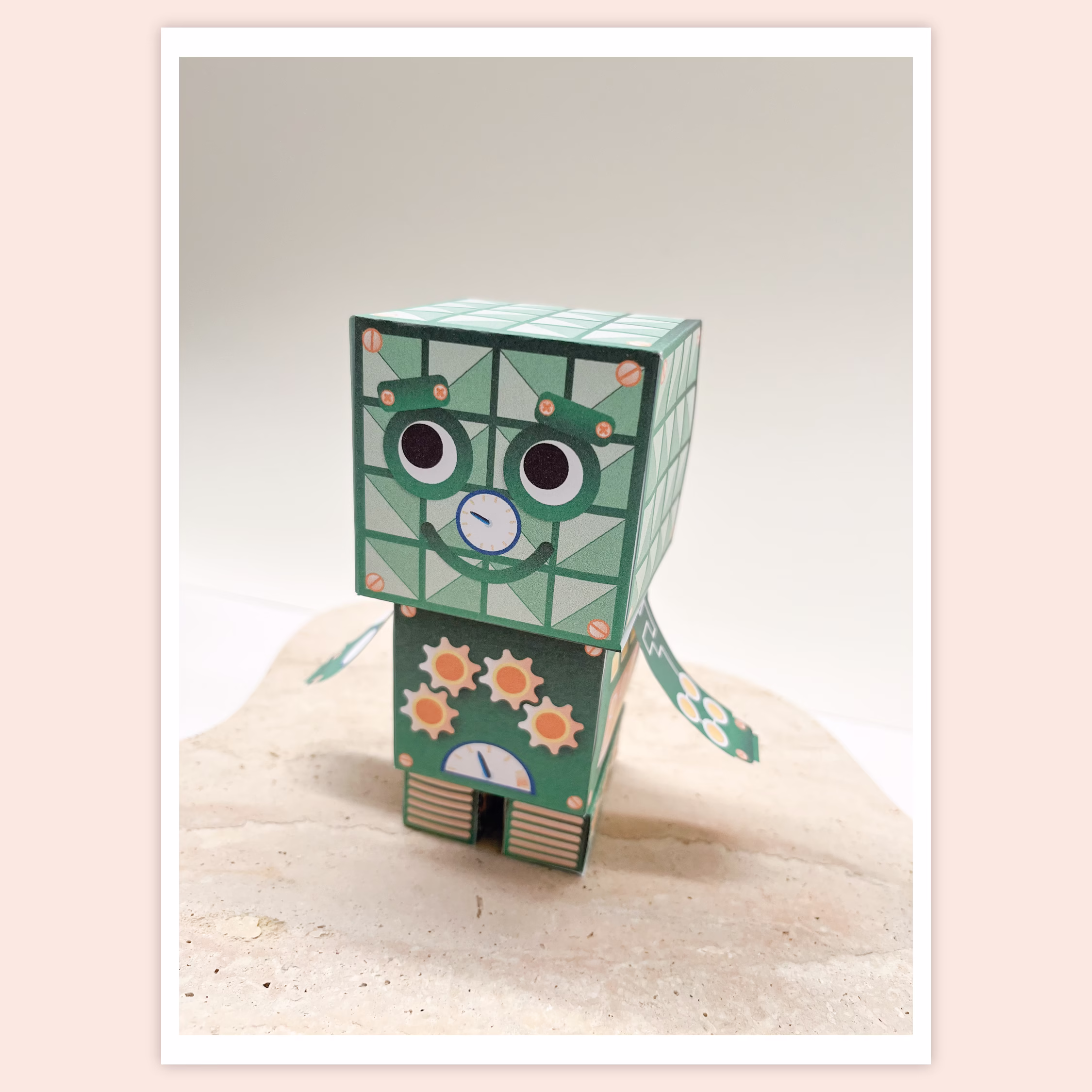 Tulostettavat robotit askartelusetti-vihreä