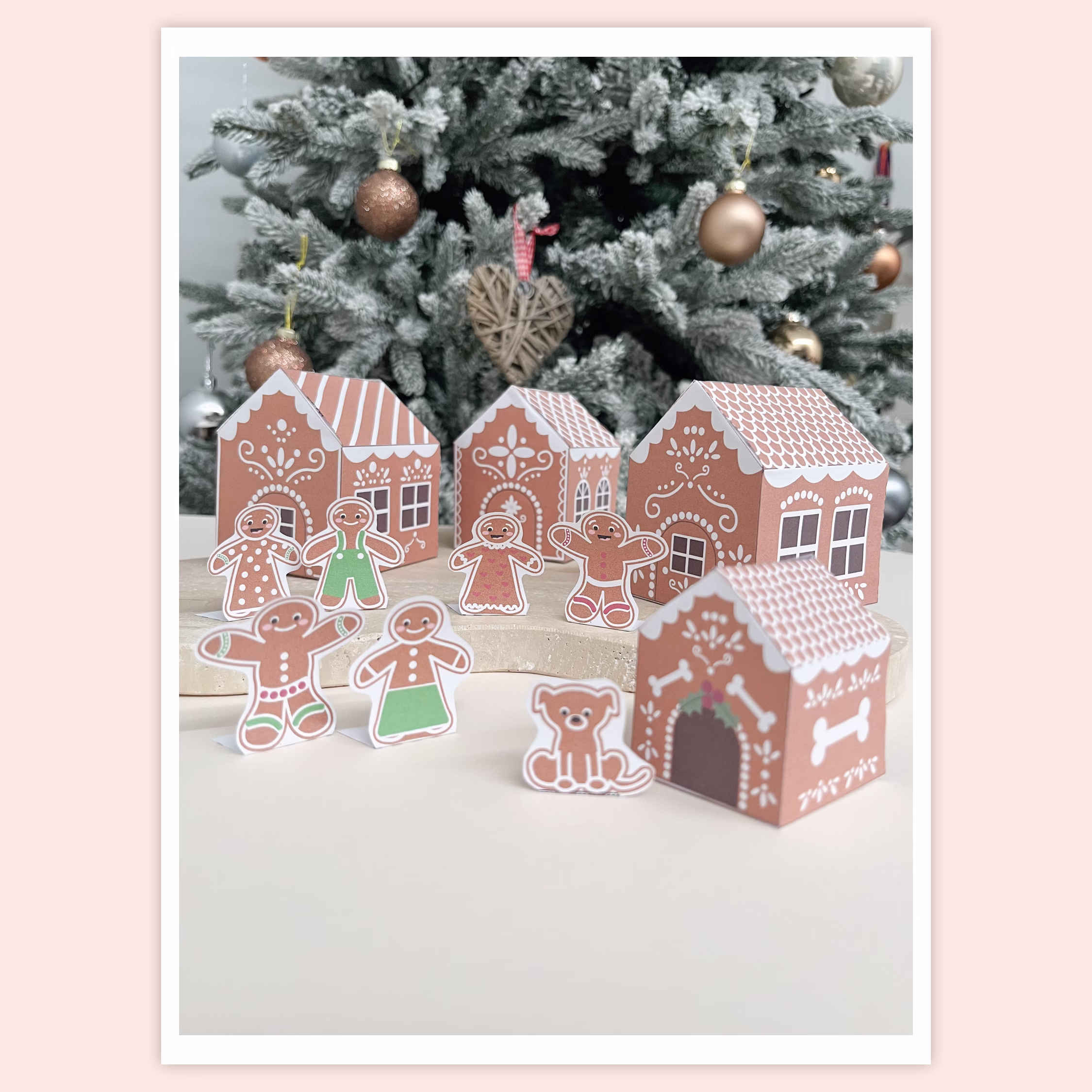 Tulostettava askartelusetti lapsille – PIPARKAKKUTALOT - Image 3