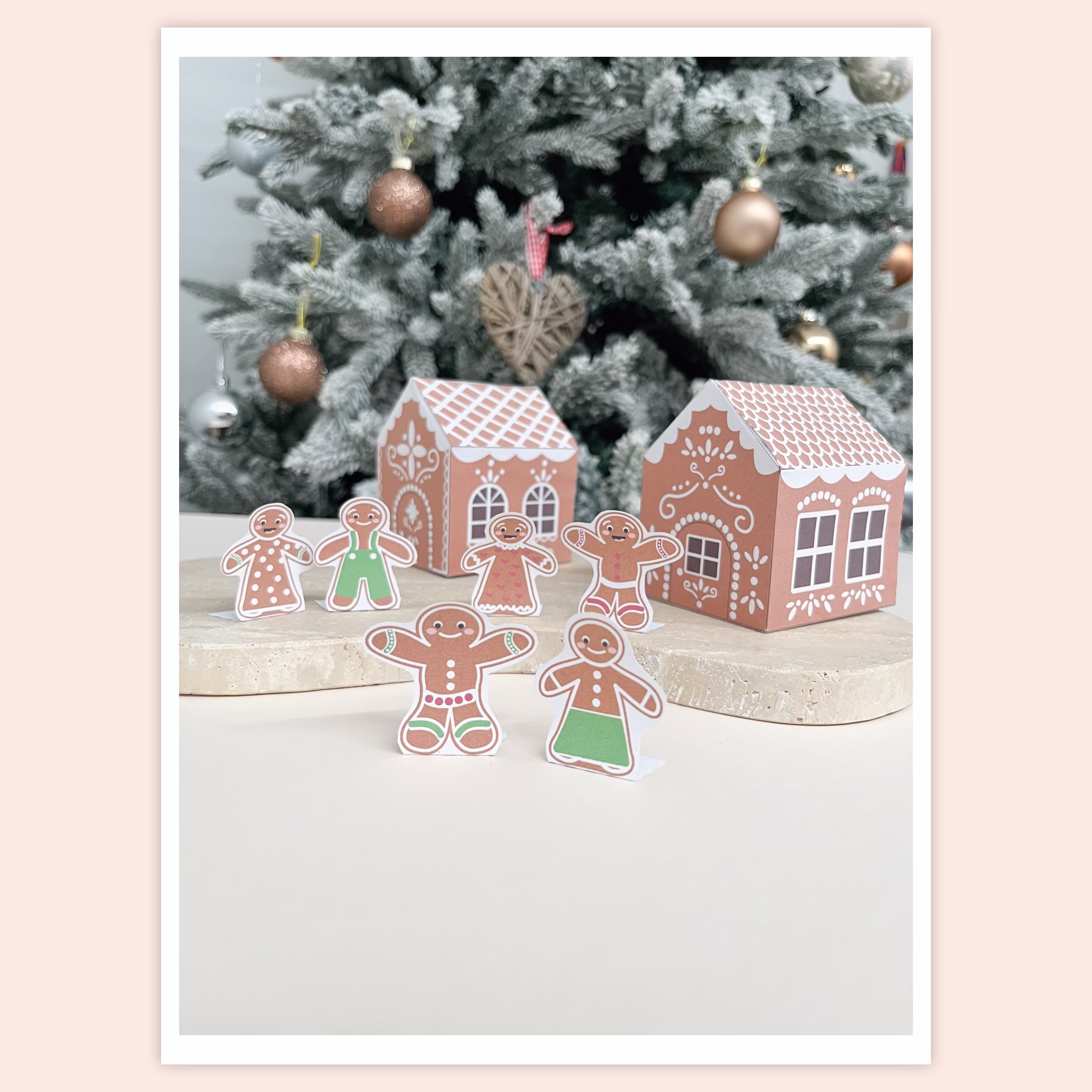 Tulostettava askartelusetti lapsille – PIPARKAKKUTALOT - Image 4