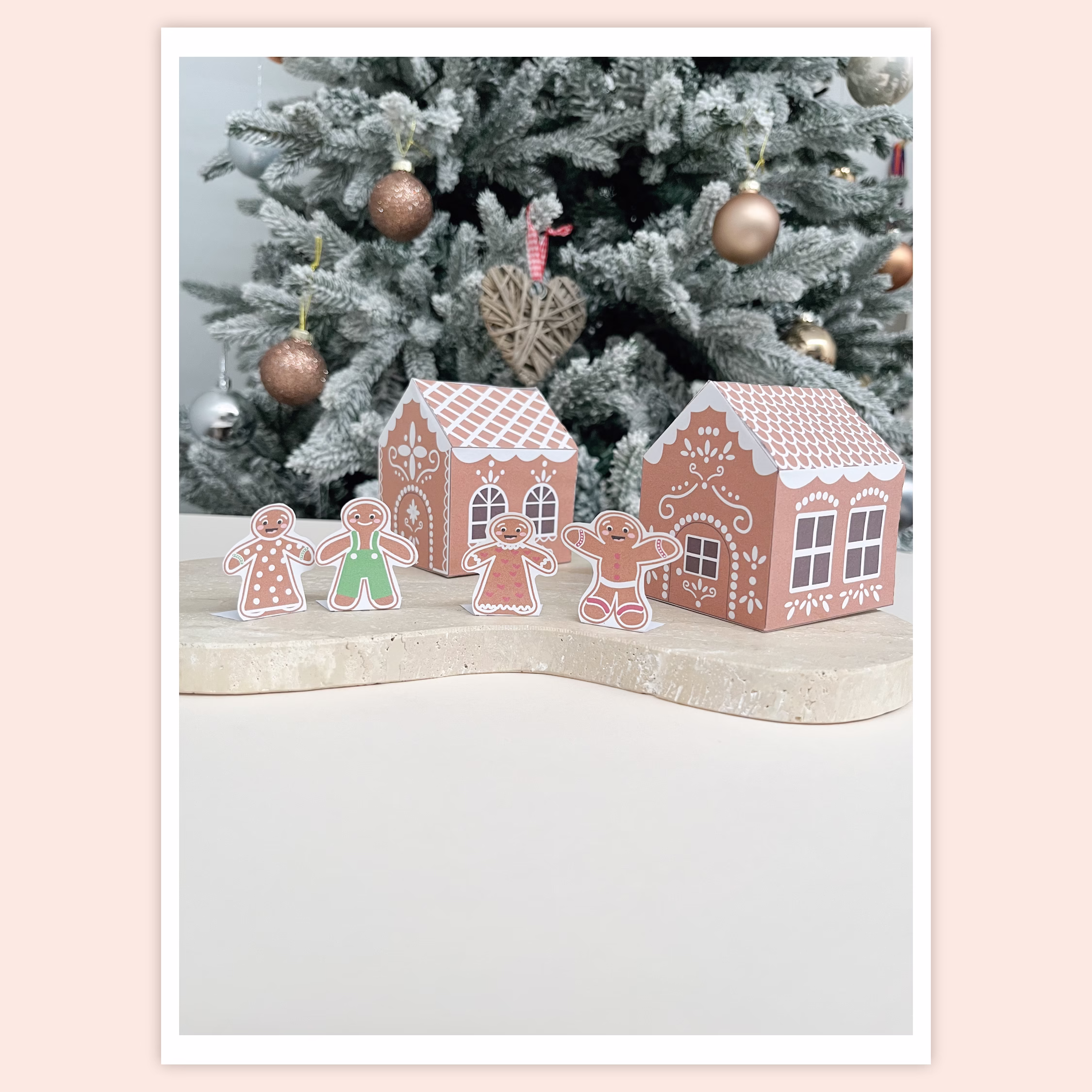 Tulostettava askartelusetti lapsille – PIPARKAKKUTALOT